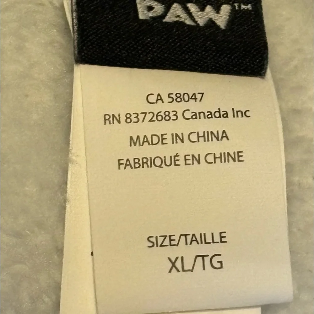 North Paw Pet Dog Apparel Blue Plaid Sherpa Lining Dog One Pc‎ Sz XL Fall Winter
